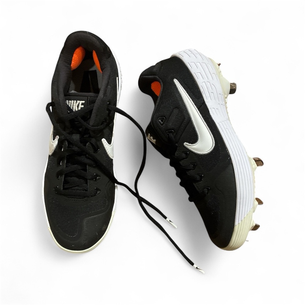 Nike Alpha Huarache Elite 2 Low Baseball Cleats Black White SZ 7